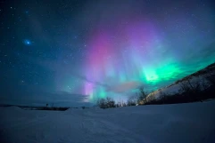 Северное сияние и жизнь викингов